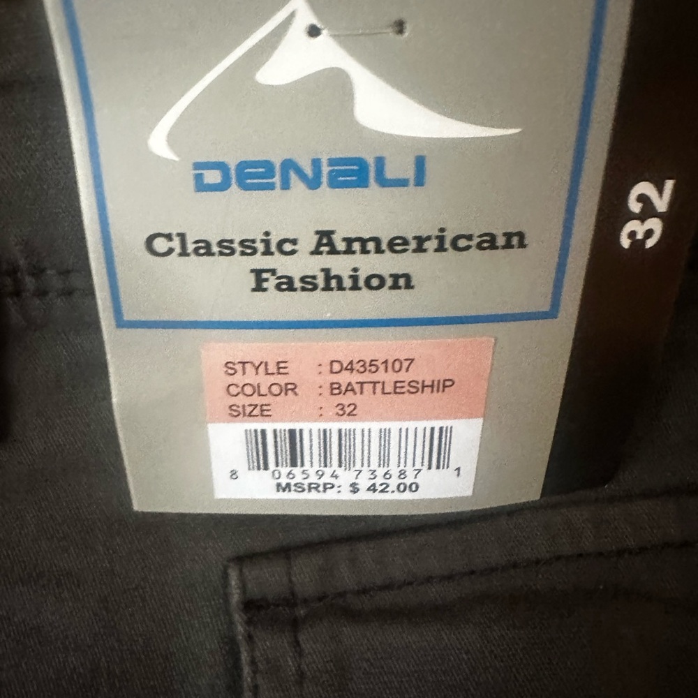 Denali Classic American Fashion Pants - Battleship